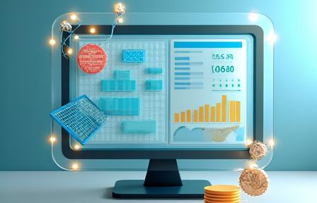 Graphic of financial calculator overlaid with currency and solar icons.
