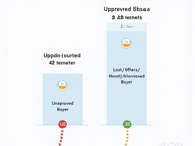 Infographic illustrating the costly timeline difference between a pre-approved buyer and an unprepared buyer, showing faster closing times.